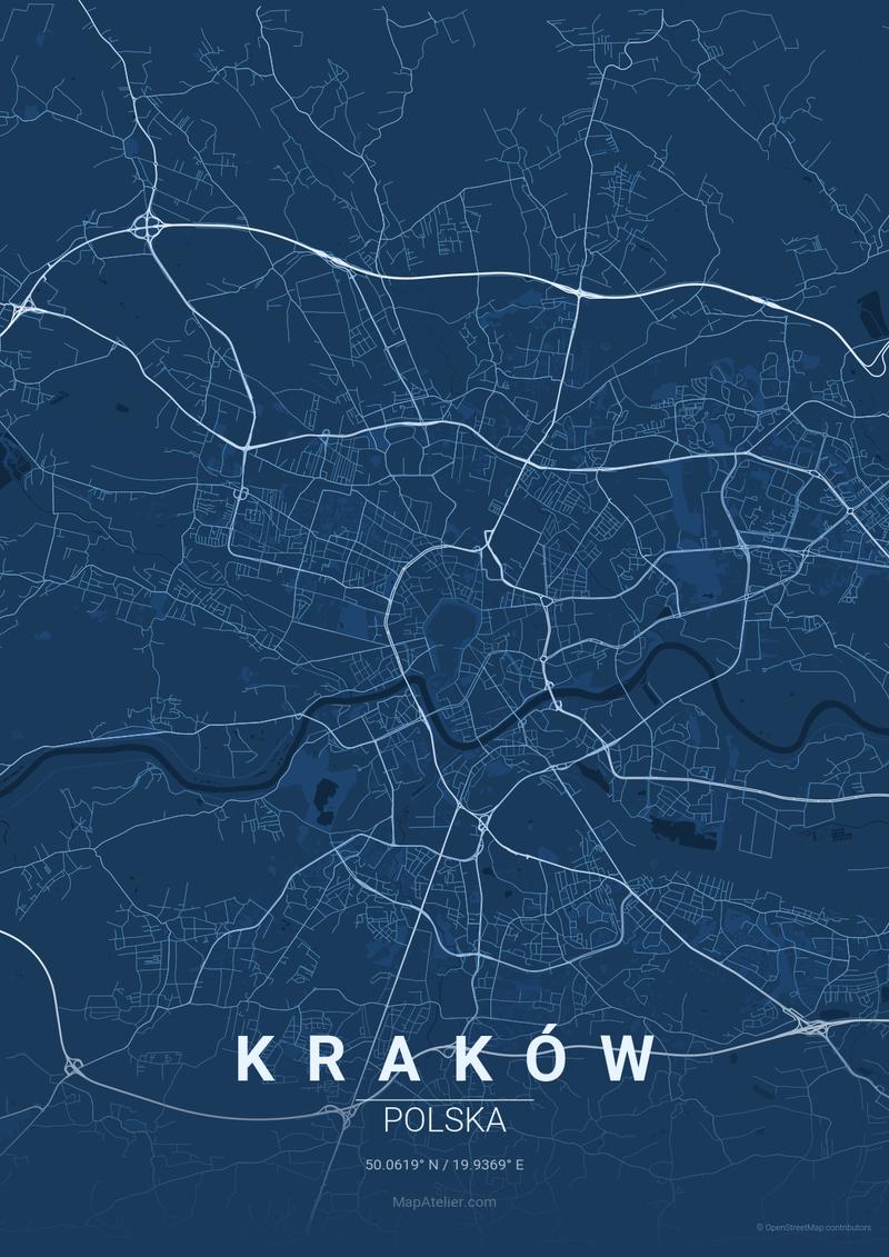Kraków styl blueprint