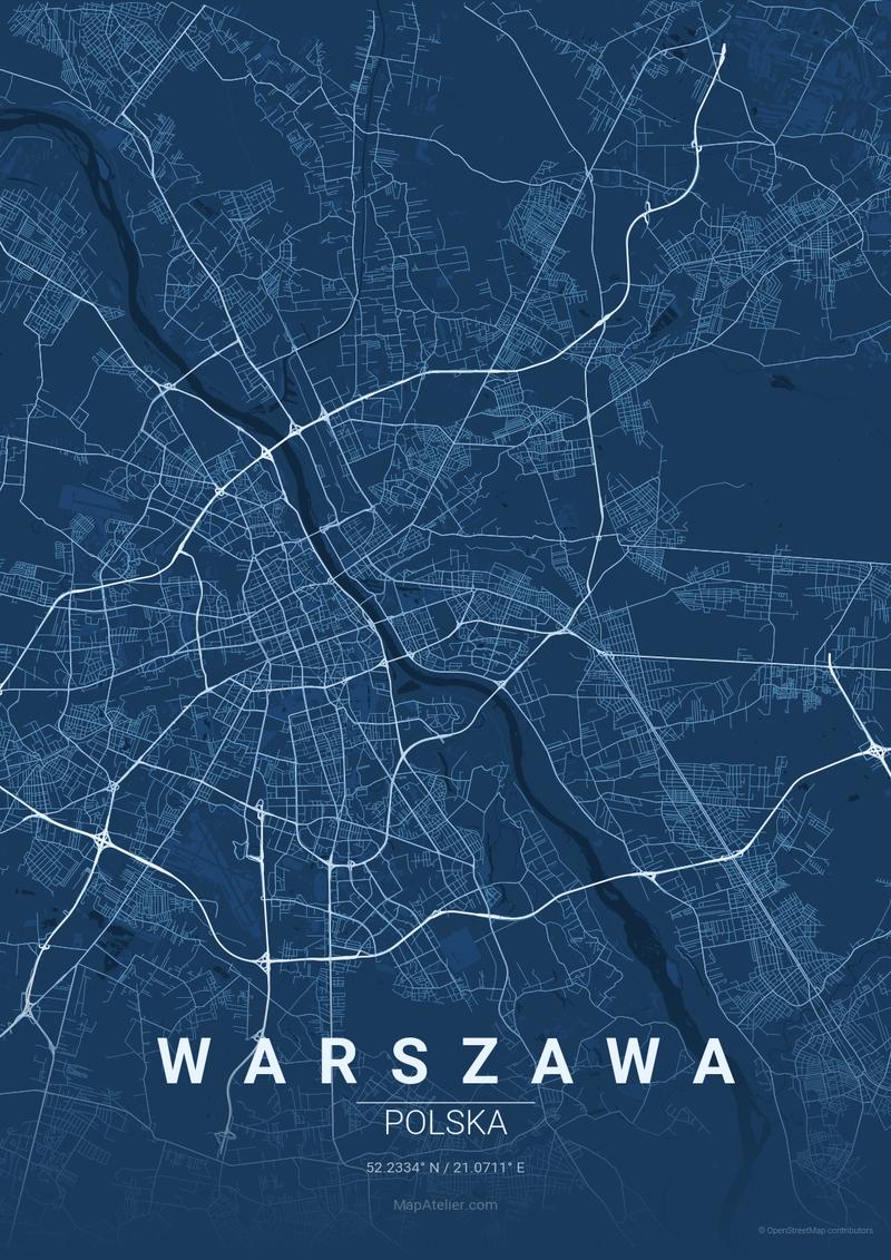 Warszawa styl blueprint