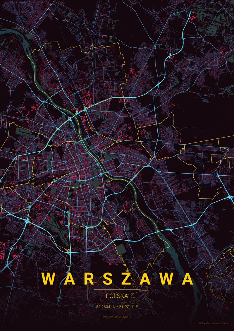 Warszawa styl cyberpunk