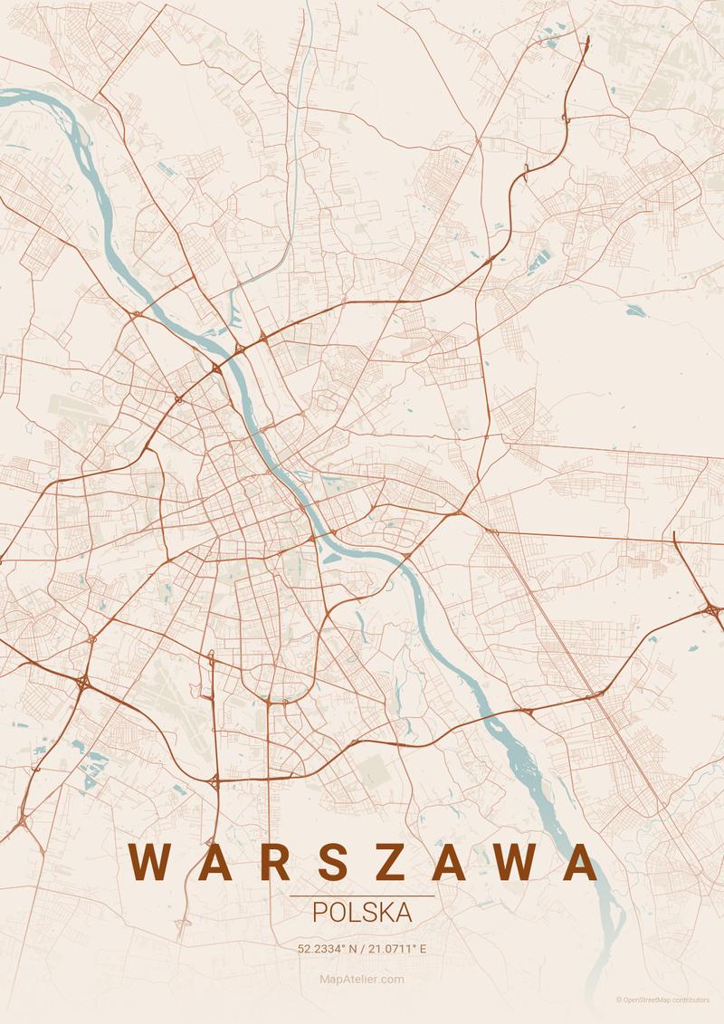 Warszawa styl pastelowy